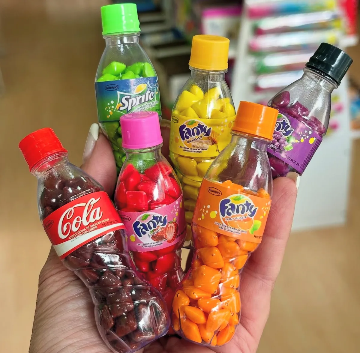 Botellitas con chicles